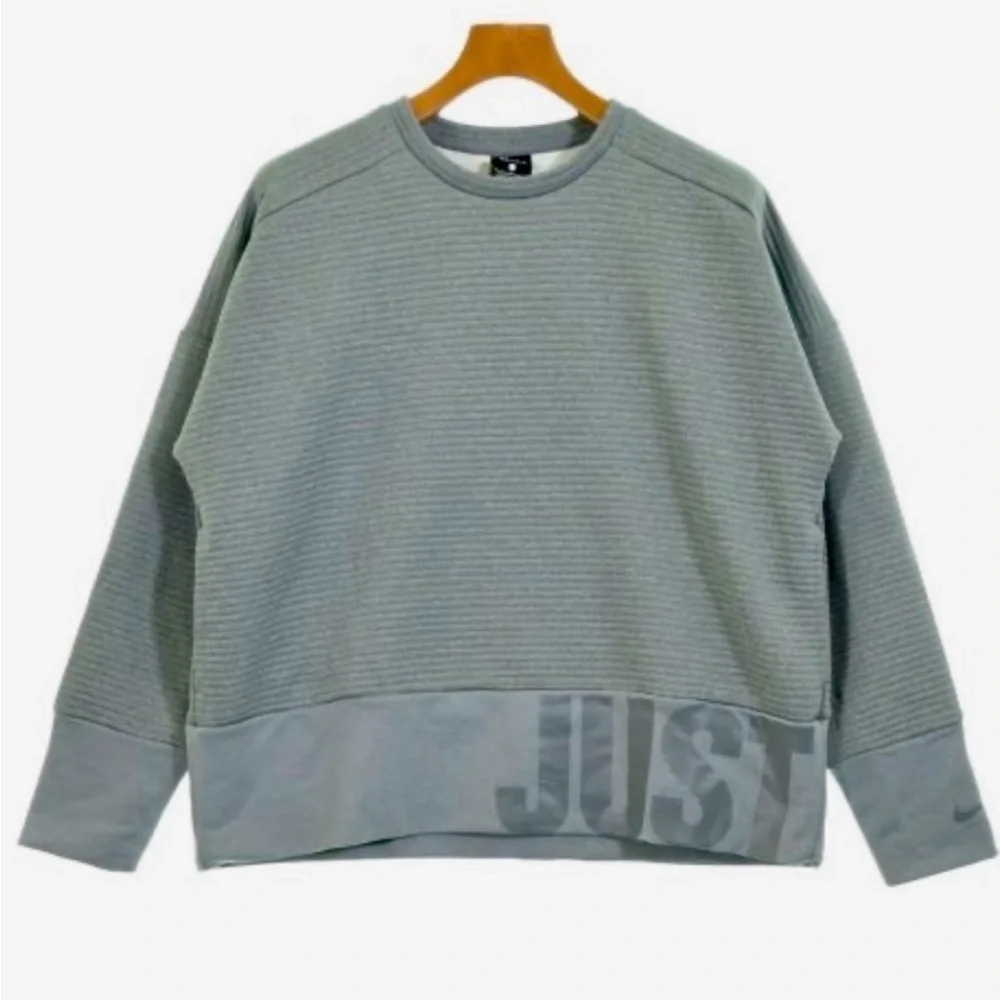 NIKE Women’s XL Dri-Fit Long Sleeve Crewneck Sweatshirt “JUST DO IT.” Logo NWT